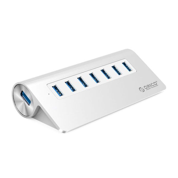 Orico Aluminum Alloy 7 Port USB 3.0 HUB - Silver
