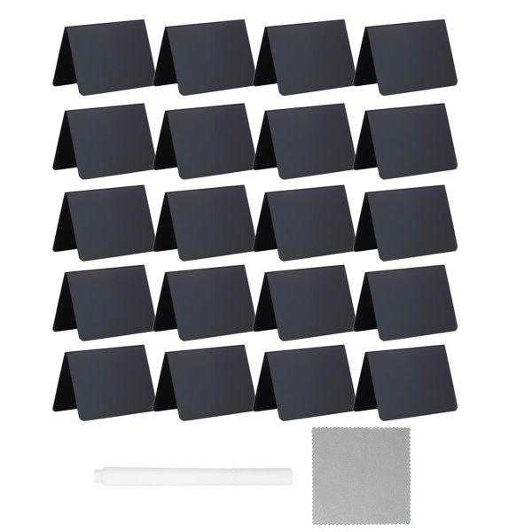 20 Pieces Mini Chalkboard Signs For Food Buffet Party Small Food Labels