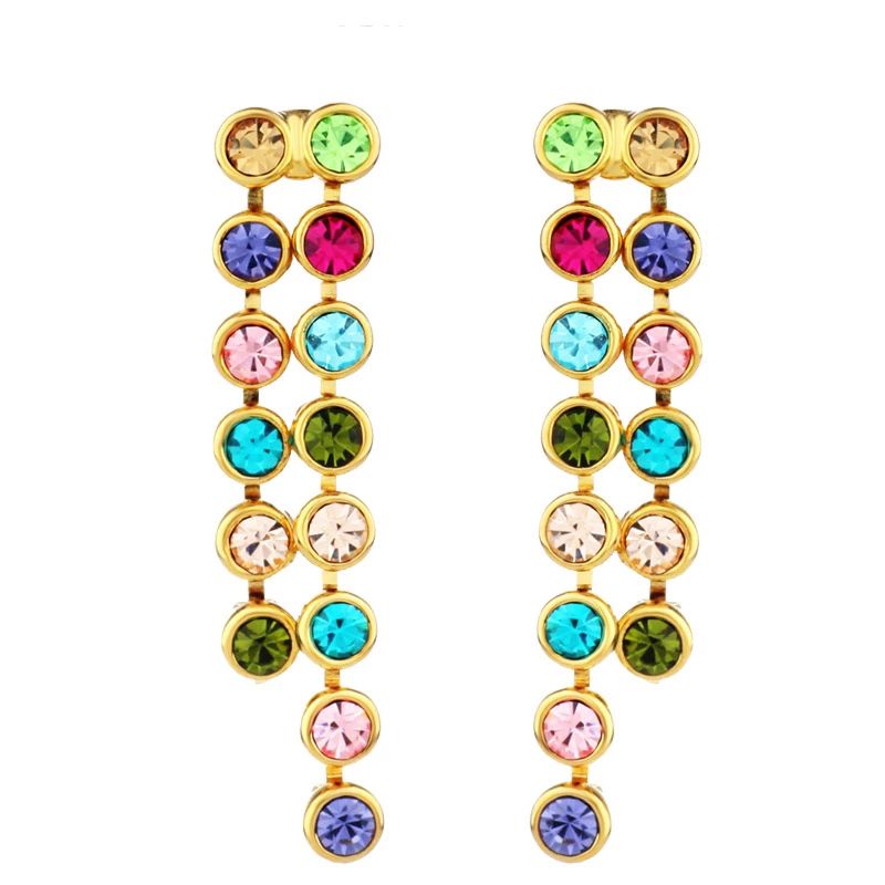 Swarovski Crystal Tassel Earrings by Zana Jewels | Buy Online in South ...