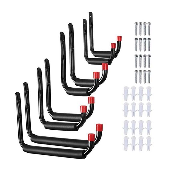 8 Pack Heavy Duty Garage Hooks Universal Wall Mounted Hooks