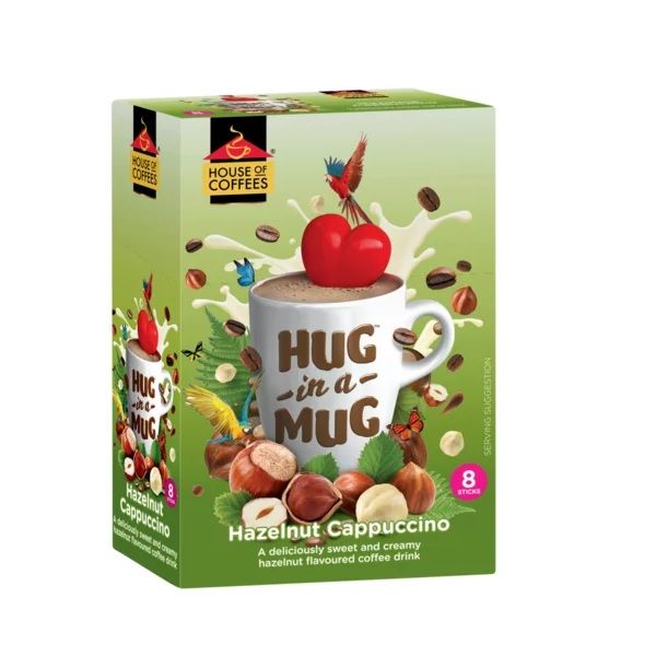 House of Coffees Hug in a Mug Hazelnut Cappuccino (8 x 24g)