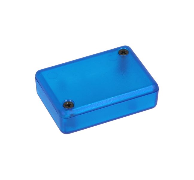 1551FTBU ABS Enclosure 50x35x15mm Translucent Blue IP54
