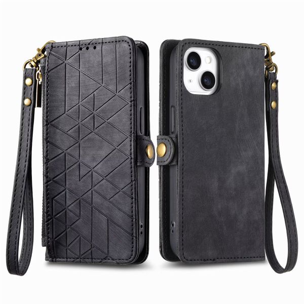 Flip Phone Cases Compatible With iPhone 15 Leather Cover