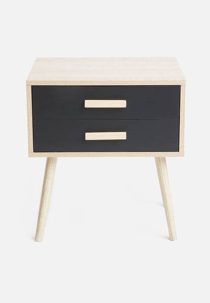 Alva Pedestal - Black and Natural