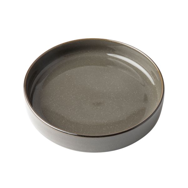 OMADA Flat Stackable White Pasta Bowl Set of 4