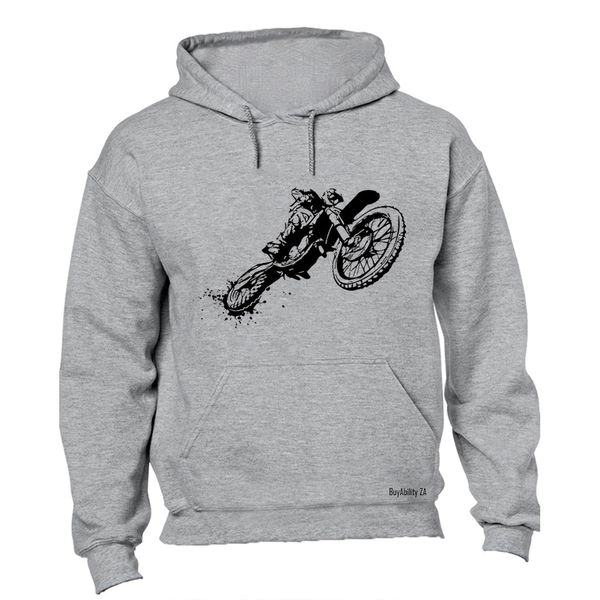 Off Road Biker Sketch Hoodie