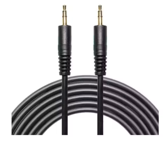 3.5mm Stereo Male-to-Male Audio Cable Aux to Aux 10 Meter (Black)