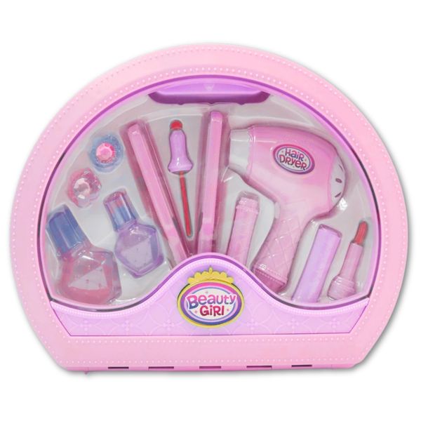 Girl's Beauty Playset - Hair and Makeup Toys for Toddlers - Pretend Play