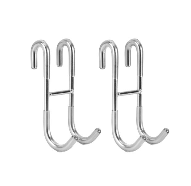 2 Pack Stainless Steel Glass Shower Door Hooks Over Door Hooks