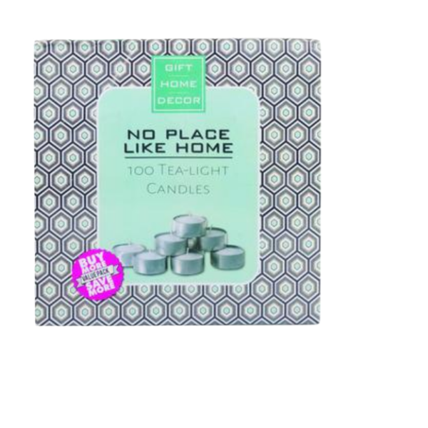 No Place Like Home - 100 Pack Tea Light Candle
