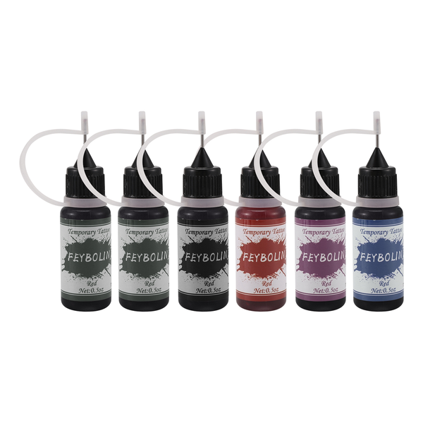 Temporary Tattoos Kit, Gel Semi Permanent Tattoo Freehand Gel / Ink