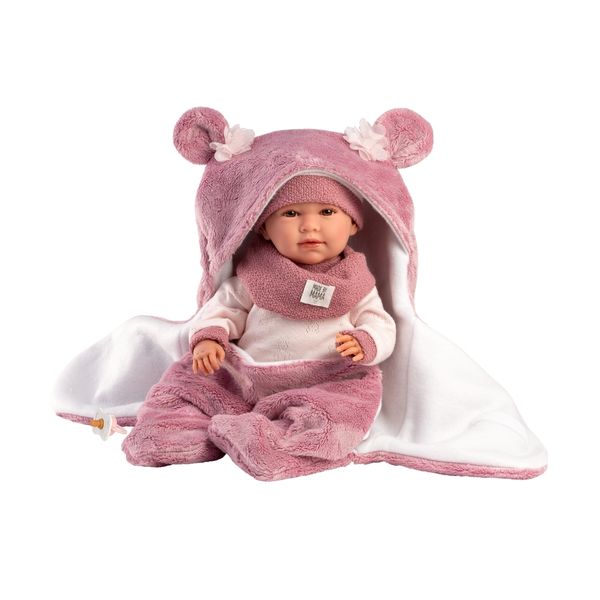 Llorens - Baby Girl Doll w Crying Mechanism, Clothing &amp; Sleepbag: Mimi 42cm