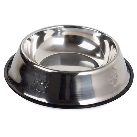 Silver sale dog bowl