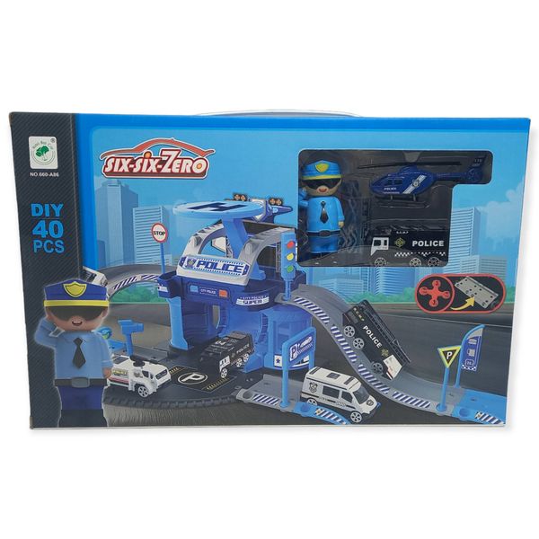 Police City DIY Toy Set - 40Pcs