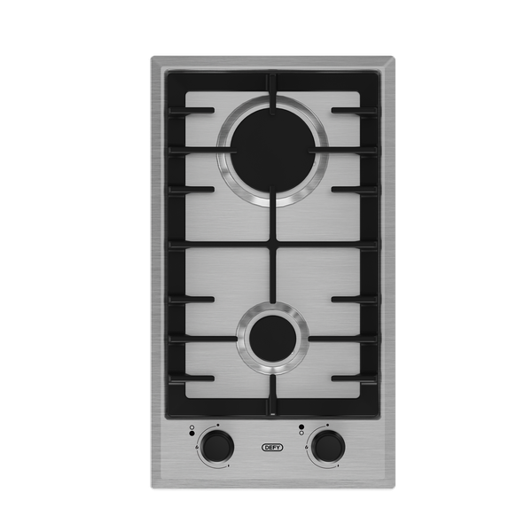 Defy DHG134 Domino Gas Hob 2 Gas Burners Stainless steel