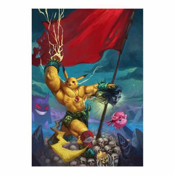 Conan and Pikachu MashUp - A1 poster
