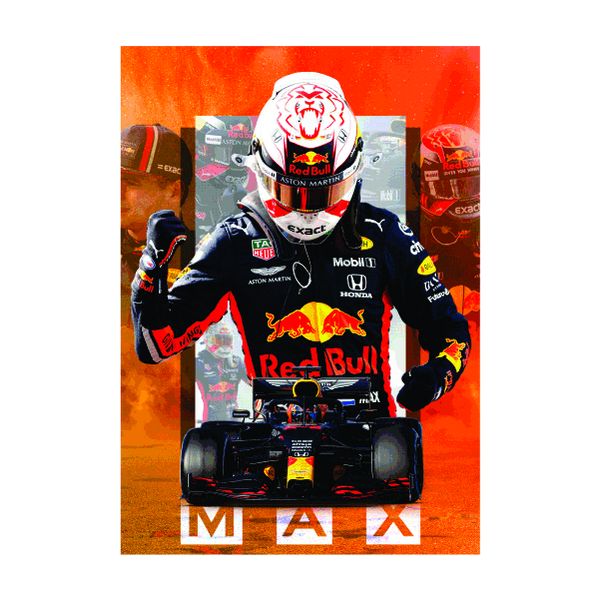 Max Verstappen Celebrating - A1 Poster