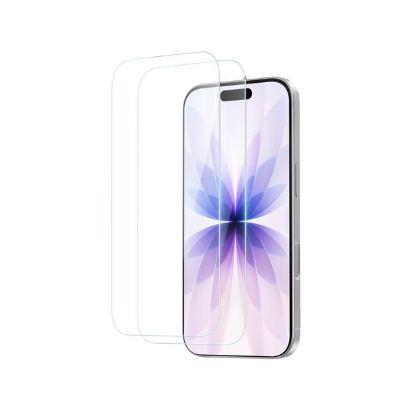 Tempered HD Glass Screen Protector Compatible with iPhone 17 Pro Max Pack-2