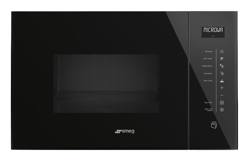SMEG FMI125N (Black glass) 60x38CM LINEA COMPACT MICROWAVE