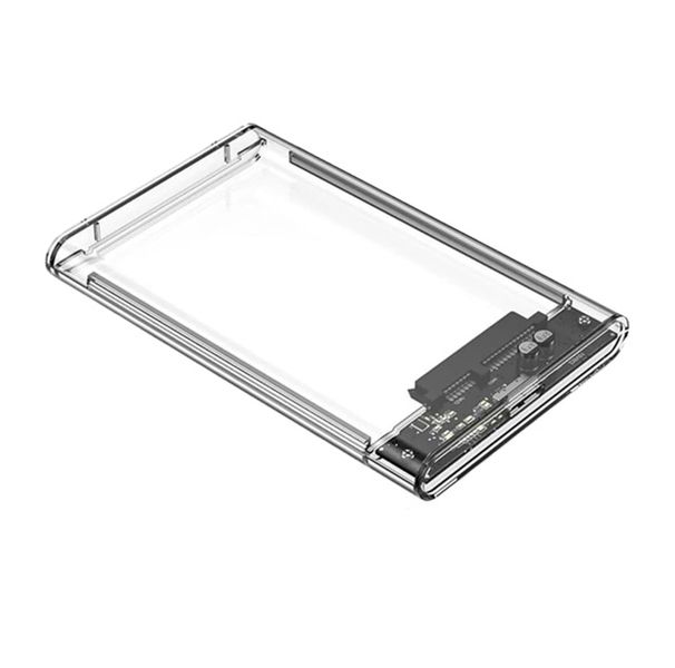 USB 3.0 Universal 2.5 Stylish Clear Case Design Eclosure Hard Drive Case