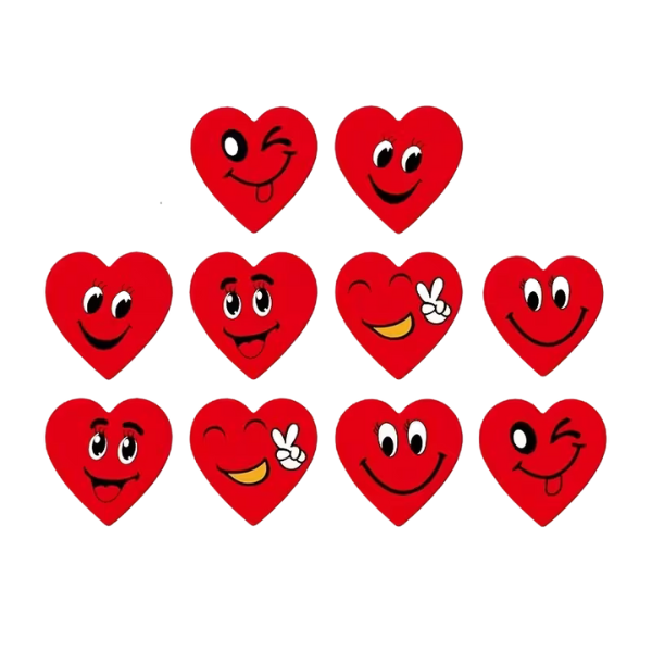 Funny Hearts | Mini Roll of 50