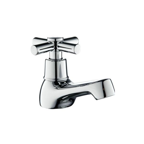 Cachet Pilano Basin Pillar Tap 15mm - Chrome Plated Bathroom Basin Tap
