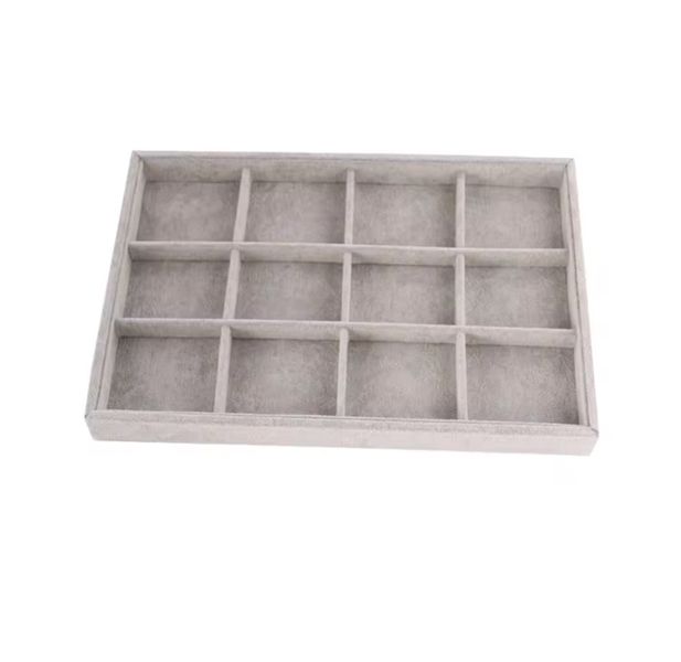Jewellery Display Organiser Holder - 12 Compartments Tray