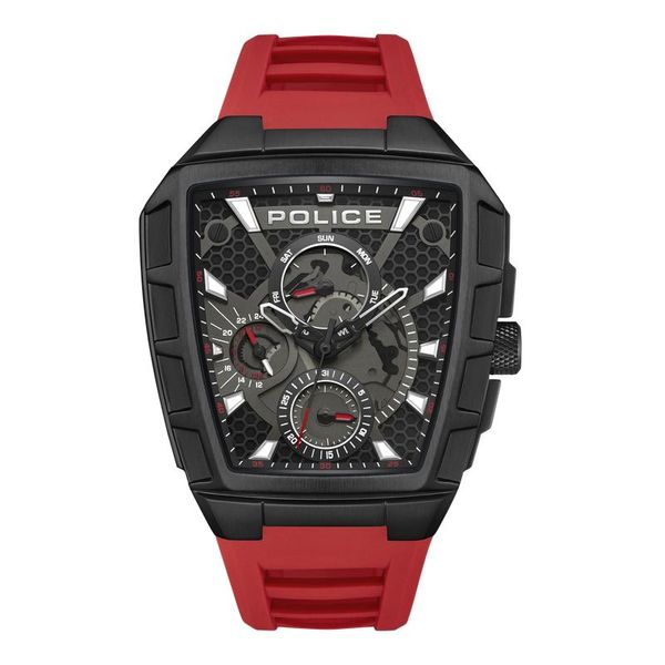 Police Tough Gear Watch For Men - Red &amp; Black