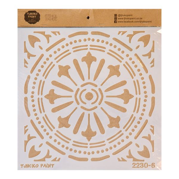 Tjhoko Paint Stencil - 30x30cm - Mandala Tile