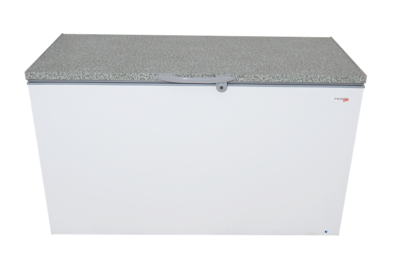 505L Solid top white chest freezer