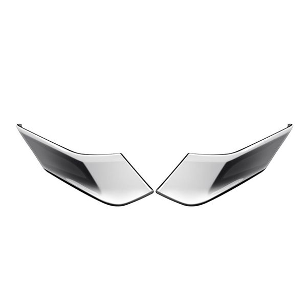 Exterior Chrome Silver a Pillar Front Side Window Panel Cover Trim