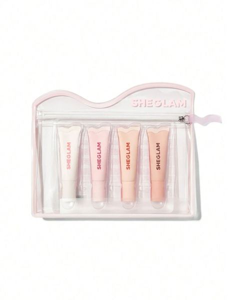 SHEGLAM Crystal Glaze Moisturising Lip Care Set 10ml x4