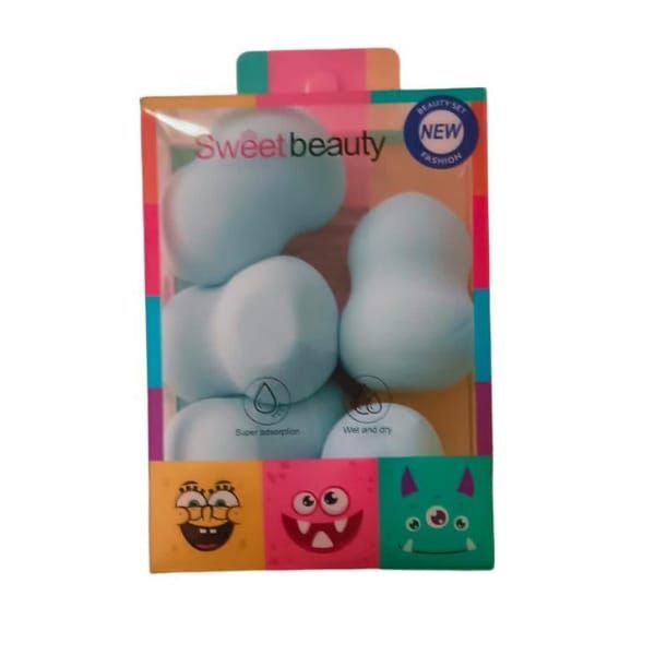 Set of 5 Blue Make Up Sponge