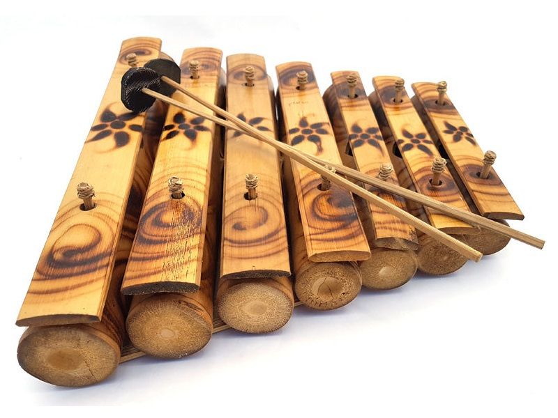 Bamboo Xylophone 7 Notes with 2 Mallets