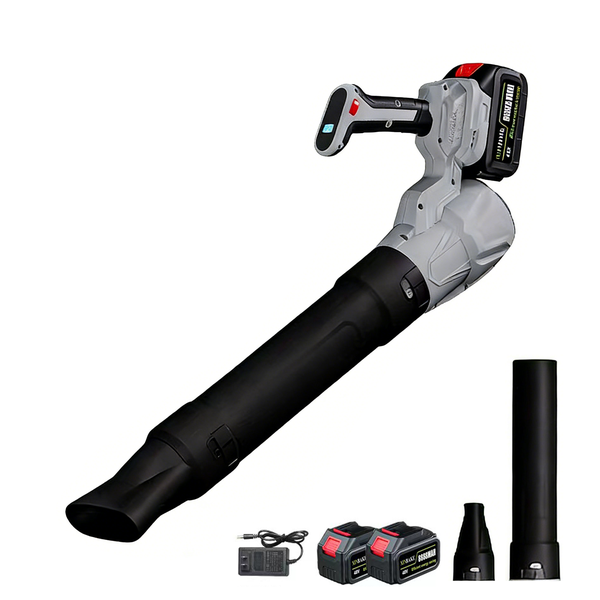 Cordless Leaf Blower 5-Speed 28000 RPM with Air Duct, 2 Batteries &amp; Charger