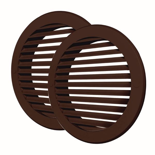 Ventilation grille covers 150mm 2 pieces Brown