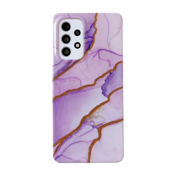 Gold Glitter Marble Design Phone Cover for Samsung Galaxy S22 Plus
