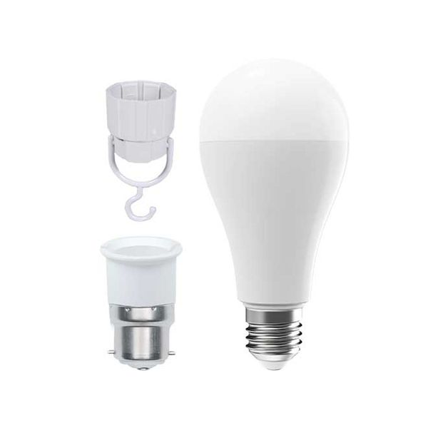 ACDC - 230VAC 7W E27/B22 Cool White LED A60 Emergency Lamp Dimmable