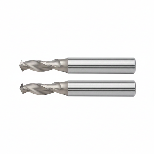 Krafft HSS Single Flute End Mill 10 mm x 25 mm &amp; 80 mm - 2 Pack