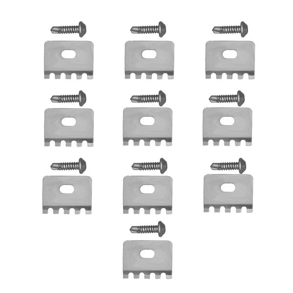 Fame Fence Galvanised Spider Clamp Kit - 10 Pieces
