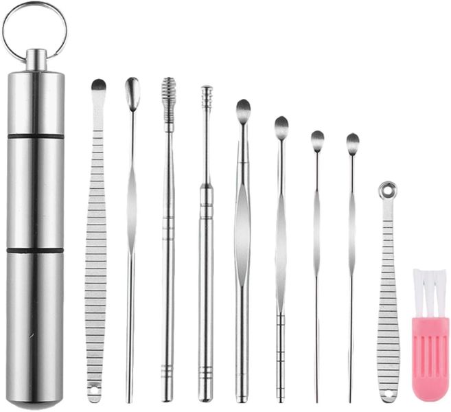 Earwax Removal Kit, Stainless Steel Ear Cleaner Kit For Adults