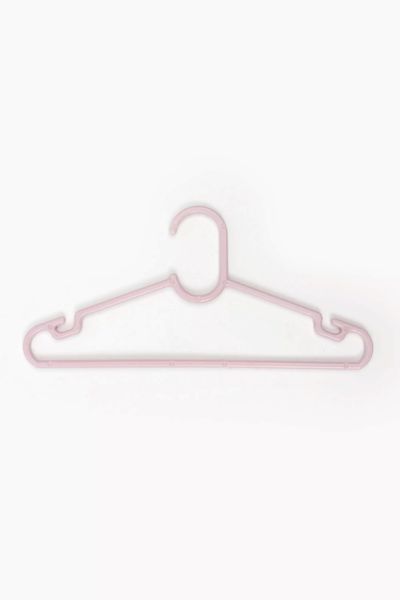 8 Pack Pink Plastic Baby Hangers