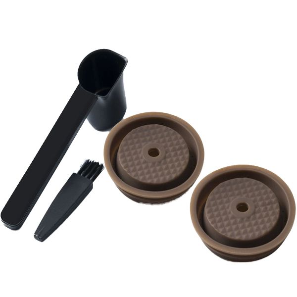 Reusable Coffee Silicone Lid Set Compatible With Big Nestlé &amp; Vertuoline