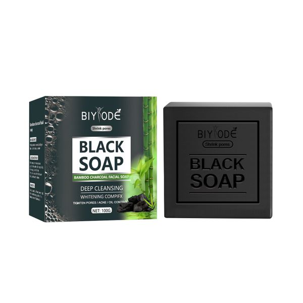 BIYODE Black Soap Bamboo Charcoal Facial Soap 100g