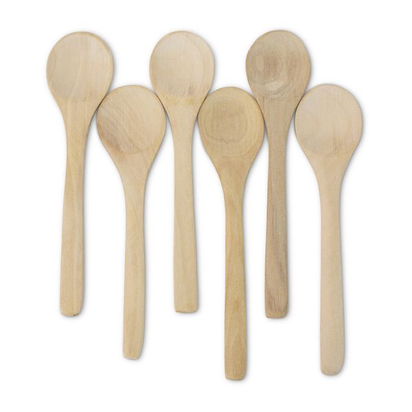 Teaspoons - Wooden - Monochrome - Kitchen Accessories - Set of 6