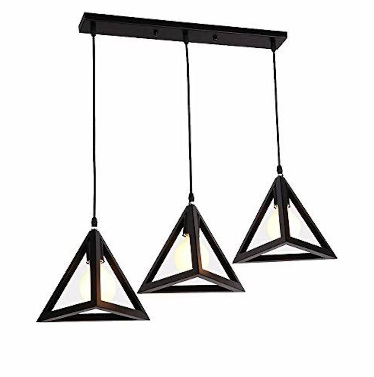 Pyramid Pendant Light - Row Of Three