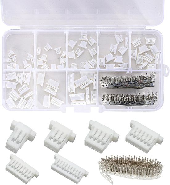 495Piece JST SH 1.0mm Connector Kit (2 to 10 Pin Housing Connectors)