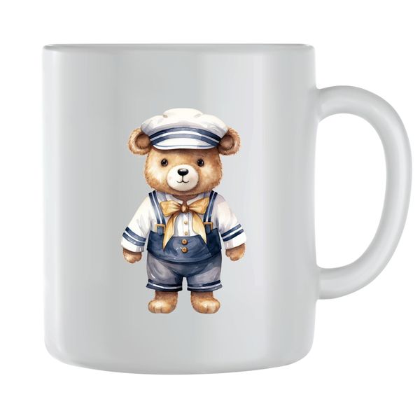 Sailor2 Coffee Mugs for Men Women Teddy Bear Lovers Graphic Cup Gift 189