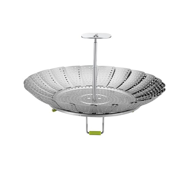 ALANES Steamer Basket Stainless Steel Folding Steamer Steaming Tray