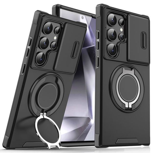 Shockproof case with Rotatable Ring Stand Compatible With Samsung S25 ULTRA
